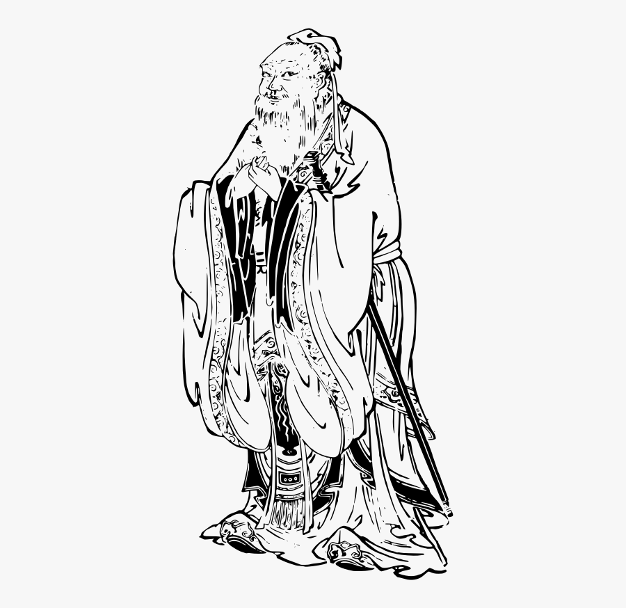 Confucius - Clipart Confucius, Transparent Clipart