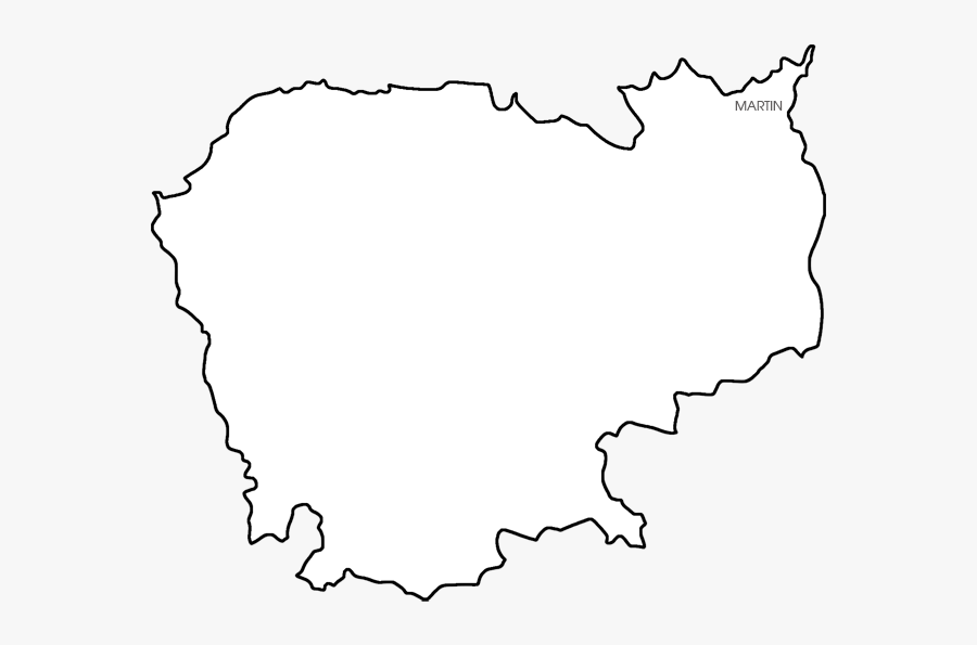 Cambodia Map, Transparent Clipart