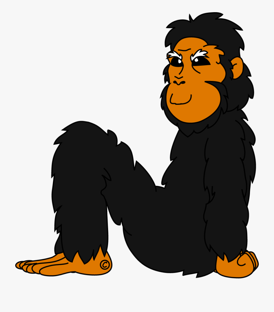 N Chimp N Smiling - Illustration, Transparent Clipart