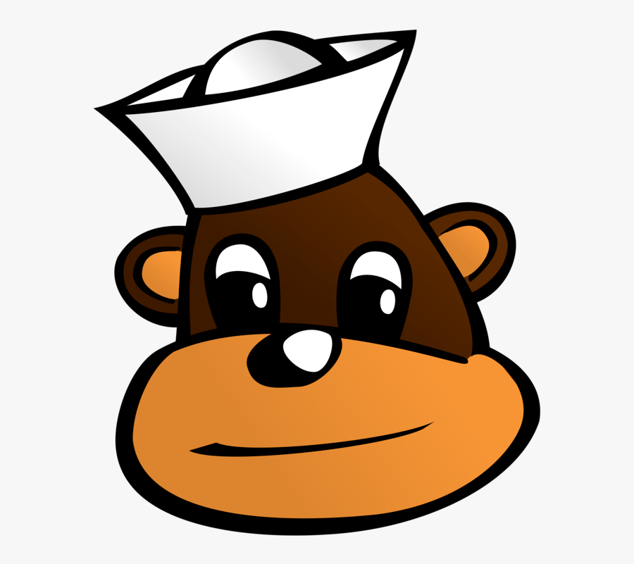 Cartoon Monkey Head, Transparent Clipart