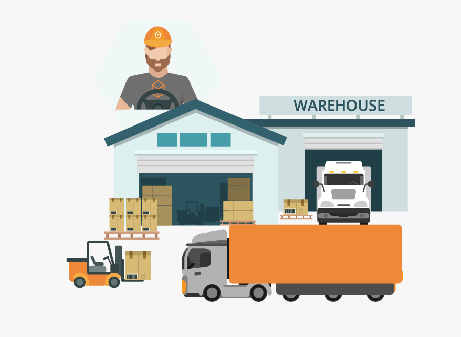 Warehouse Clipart Shipping Warehouse - Logistics Warehouse Png, Transparent Clipart