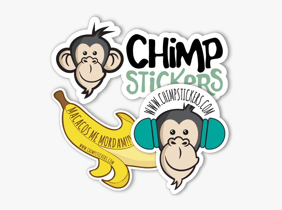 Chimp Stickers, Transparent Clipart