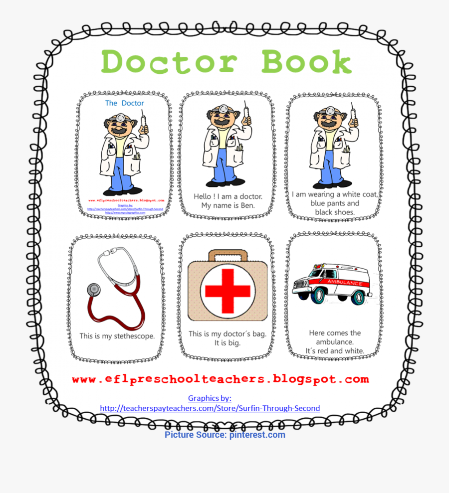 Free Teacher As A Community Helper Esl Printable Book, Transparent Clipart