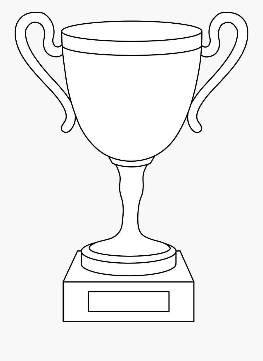 Trophy Cup Line Art Free Clip Art - Animated Rotating Trophy Gif, Transparent Clipart