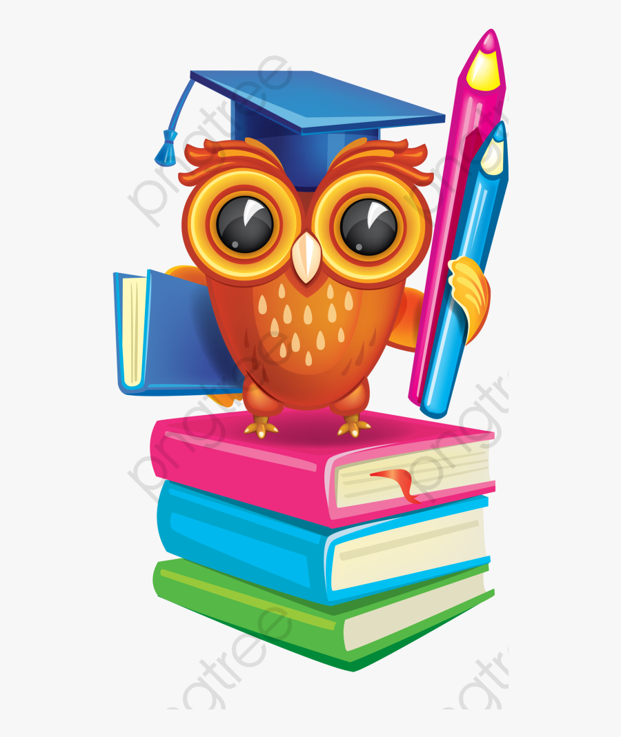 Pencil Clipart Owl - School Frame, Transparent Clipart