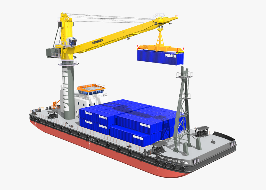 Download Barge Png Clipart - Container Transshipment, Transparent Clipart