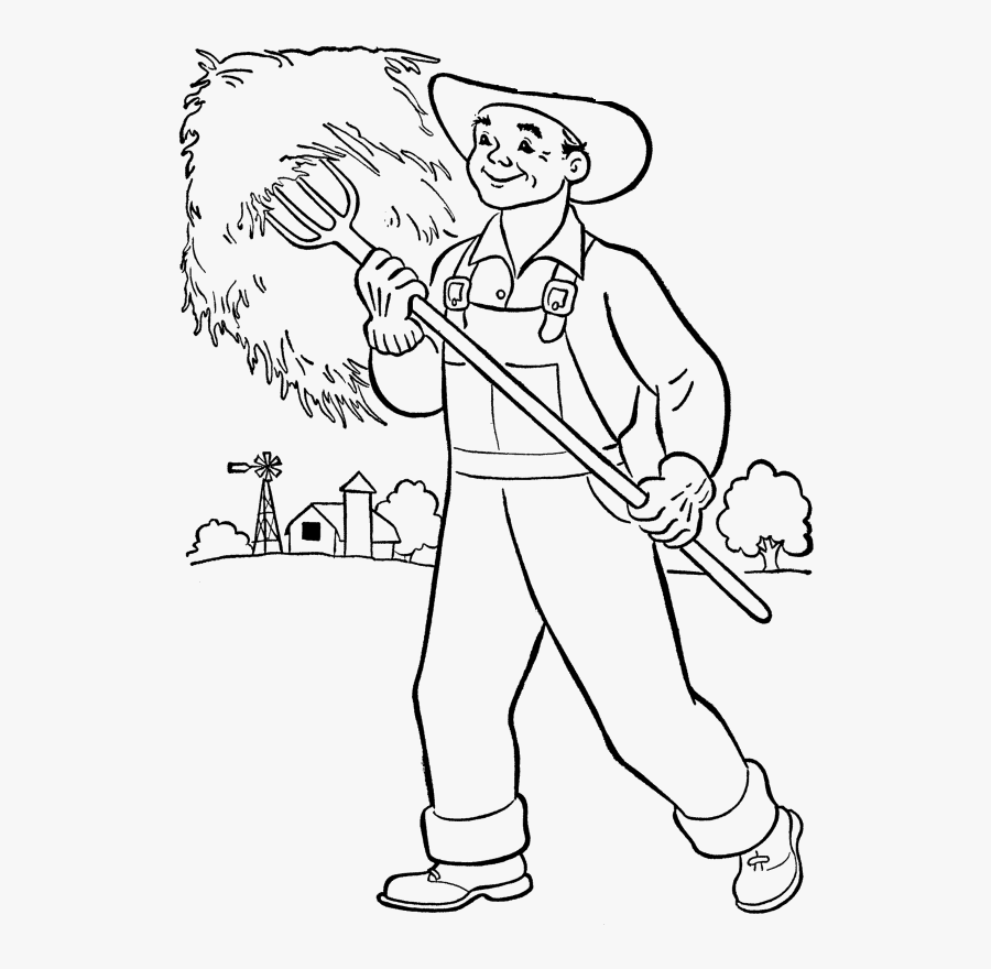 Community Helpers Clipart Coloring - Colouring Page Community Helpers, Transparent Clipart