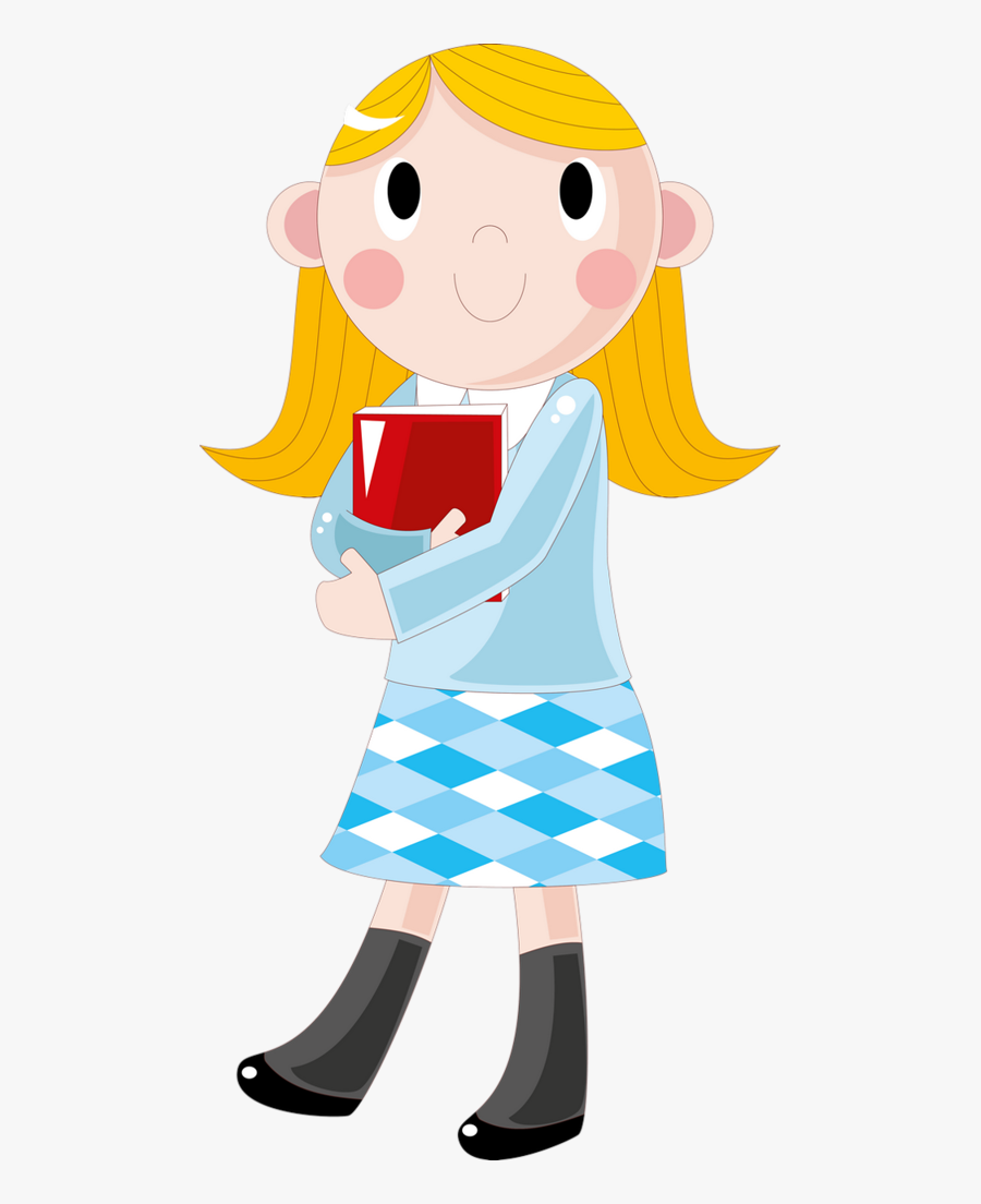 Transparent Community Helper Clipart - Clip Art Student Girl, Transparent Clipart