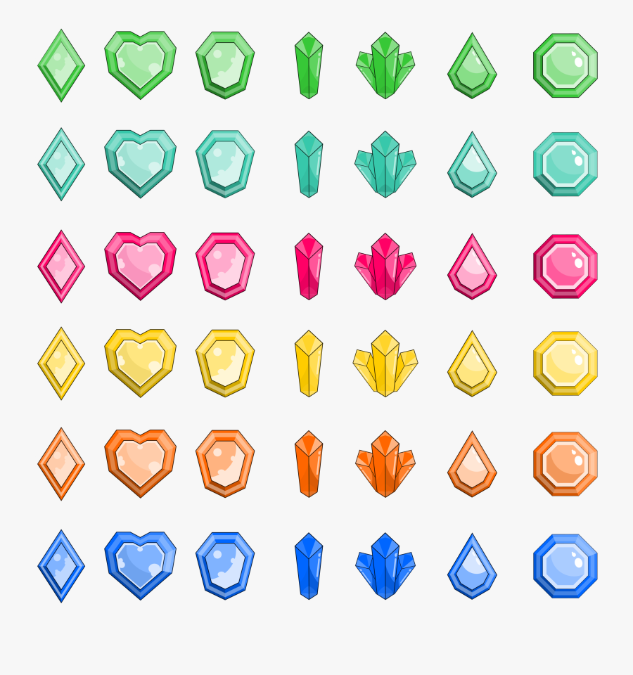 Gems Clip Arts, Transparent Clipart
