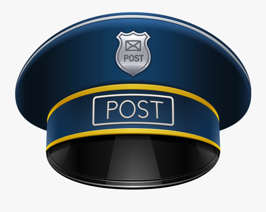 Mail Man Cap Cartoon, Transparent Clipart