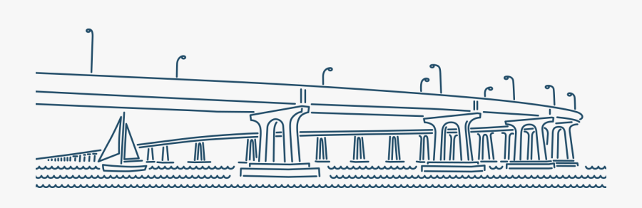 Coronado Bridge - Illustration, Transparent Clipart
