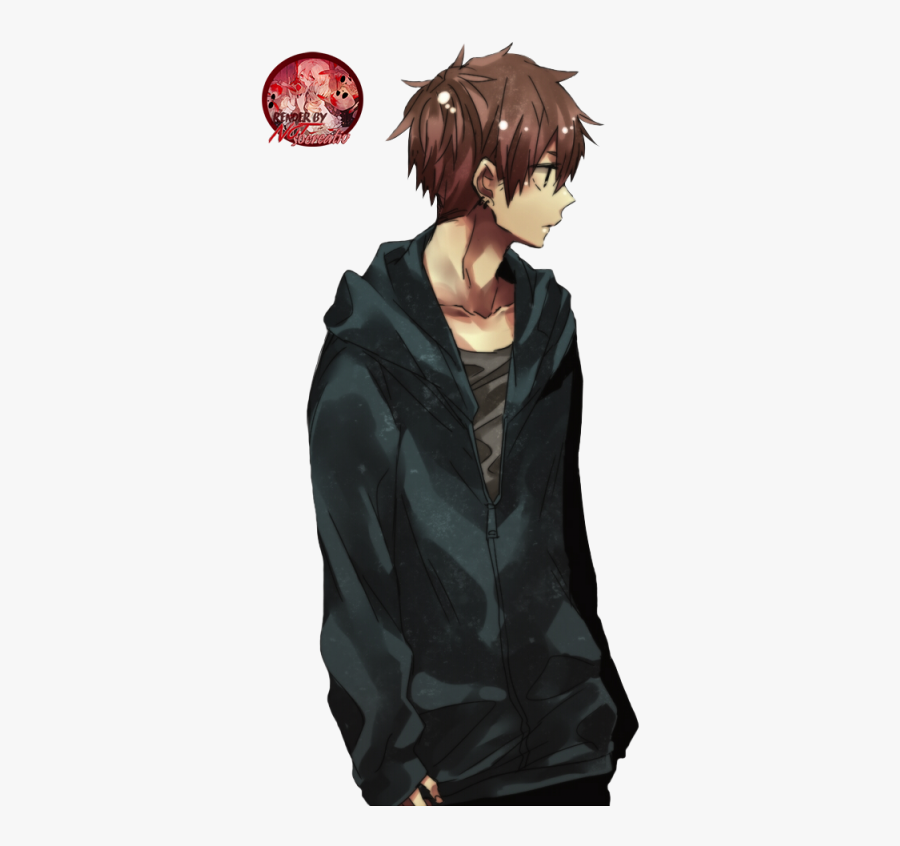Anime Clipart Anime Guy - Anime Boy Brown Hair Brown Eyes, Transparent Clipart