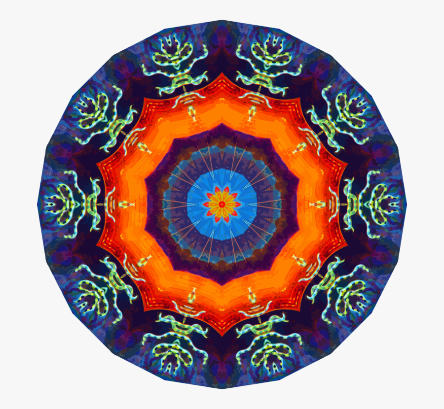 Plate,electric Blue,symmetry - Ernst Haeckel, Transparent Clipart
