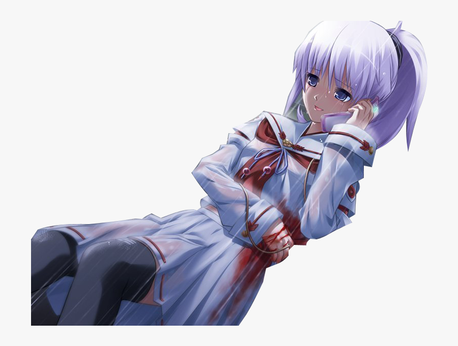 Clipart Anime Best Png - Anime Girl Cuts Herself, Transparent Clipart