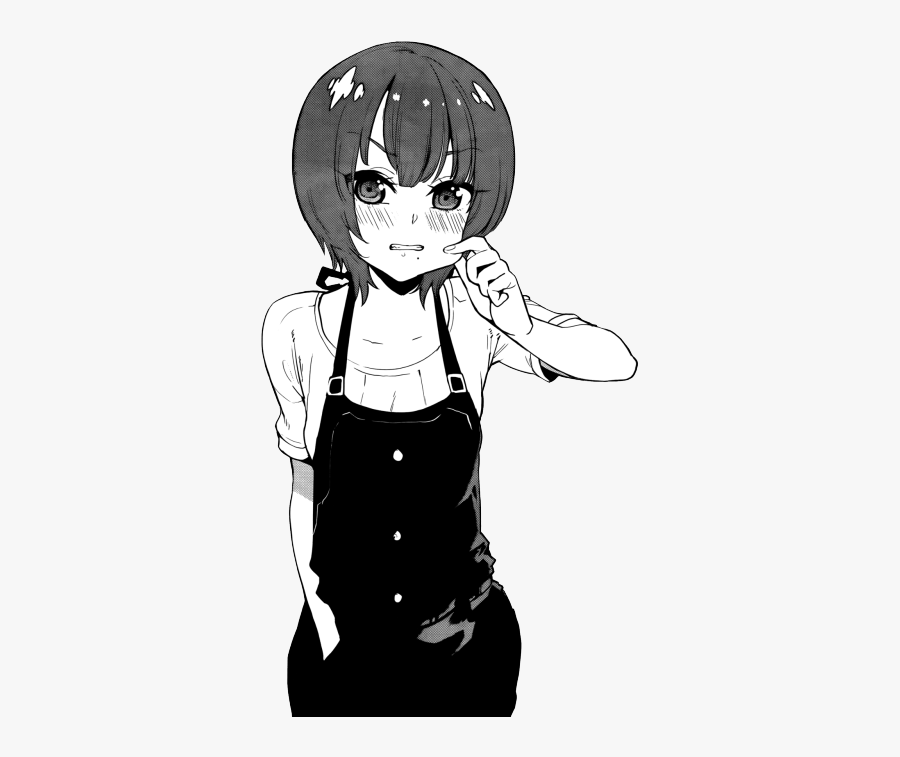 Clip Art Transparent Tumblr Omphhh - Manga Girl Short Hair, Transparent Clipart