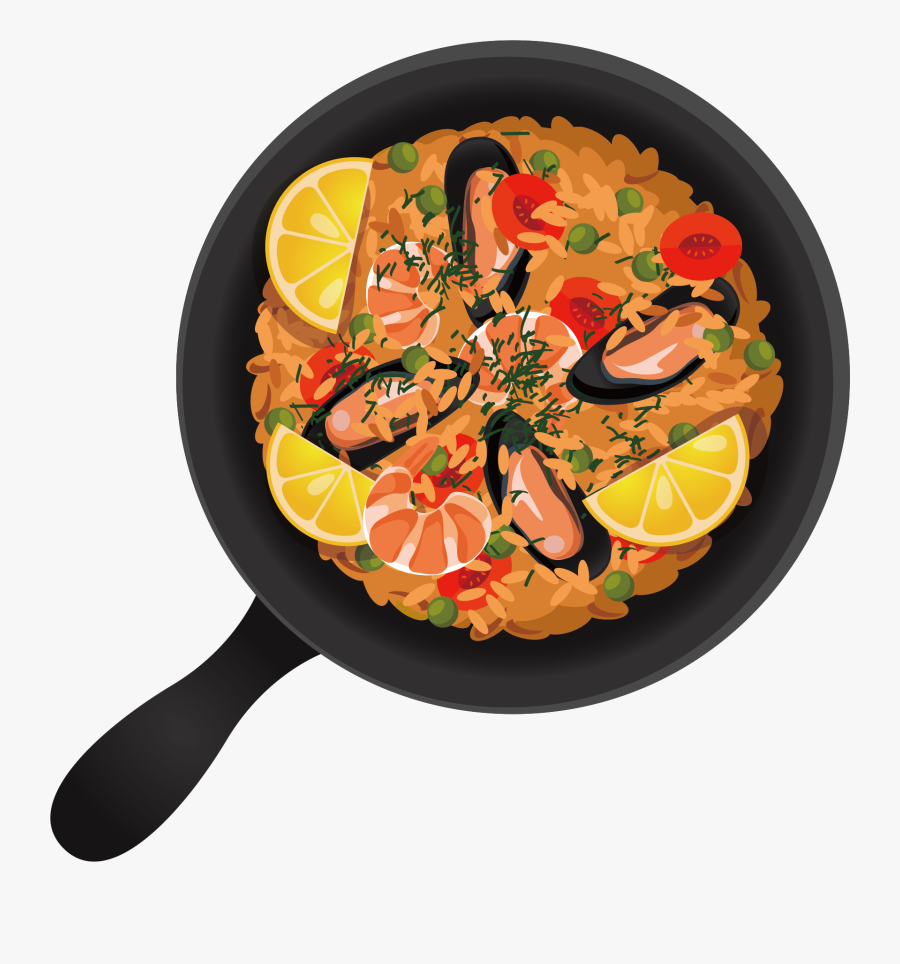 Paella Spanish Food Clipart - Paella Clipart, Transparent Clipart