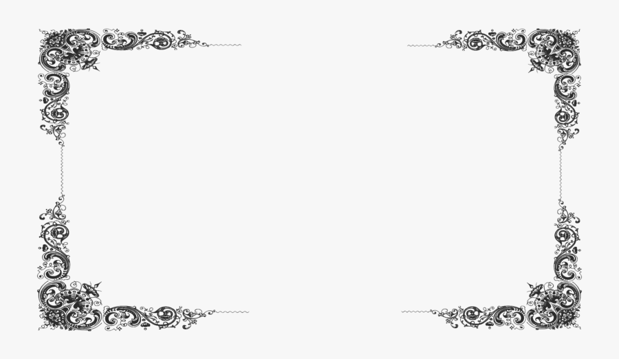 Victorian Black Frame - Khwab Mein Khud Ko Barhana Dekhna, Transparent Clipart