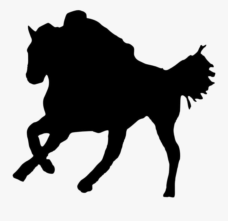 Pug Silhouette Horse Shih Tzu Clip Art - Pug Silhouette Black And White, Transparent Clipart