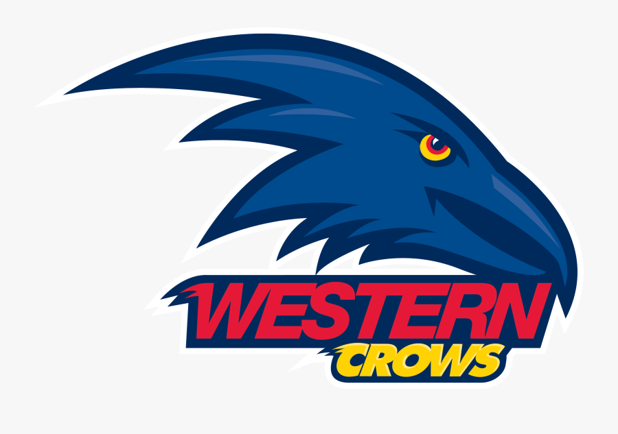 Western Crows - White Border - Adelaide Crows Logo 2018, Transparent Clipart