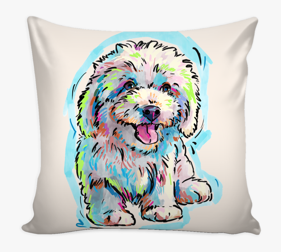 Bichon Frise Pillow Cover - Targaryen Fire Blood Logo, Transparent Clipart