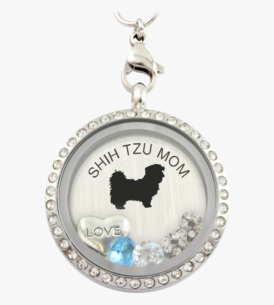 Shih Tzu Mom Charm Necklace - Stethoscope Locket, Transparent Clipart