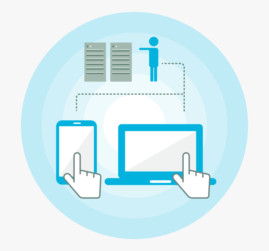 Graphic Large Remotehands2x - Circle, Transparent Clipart