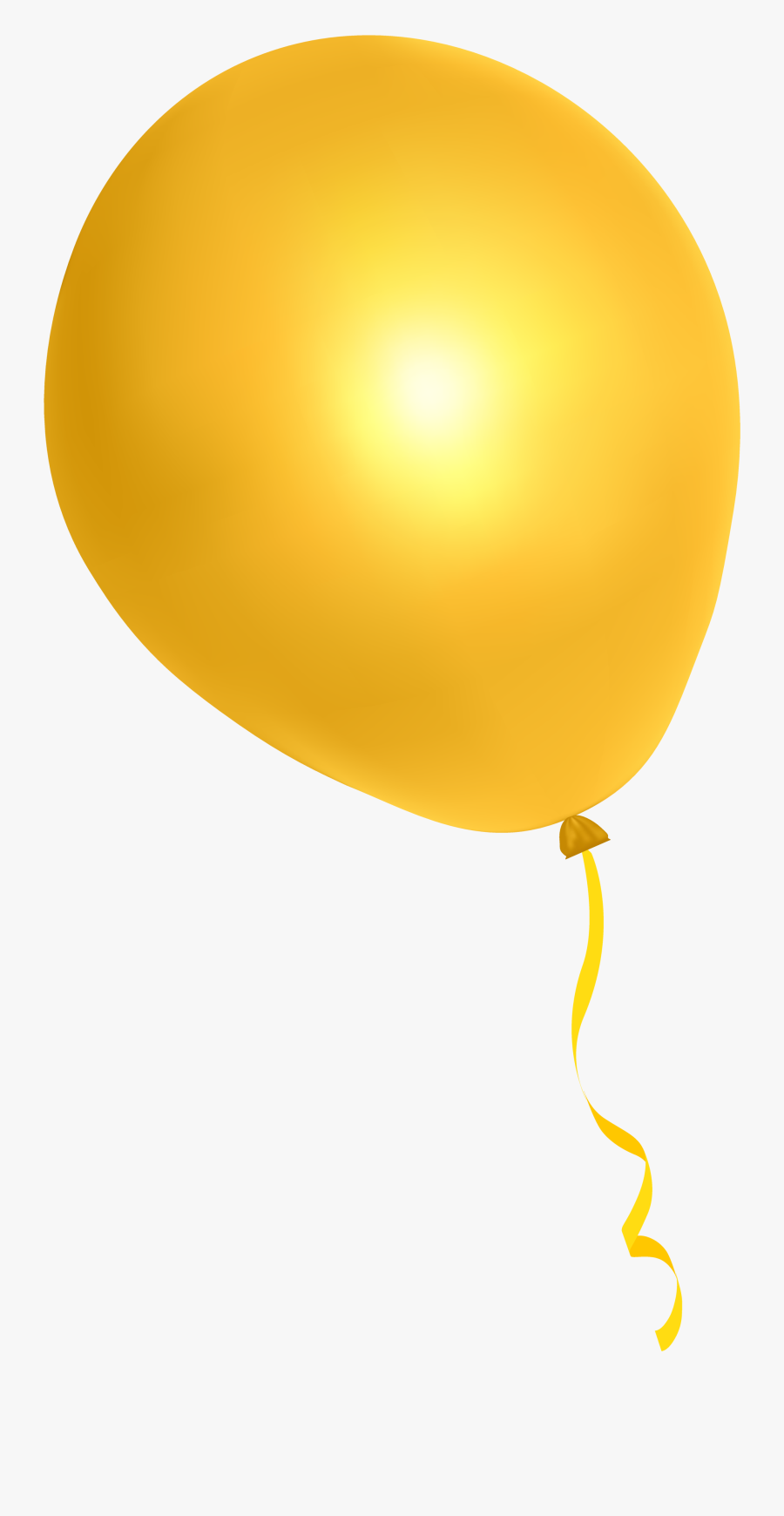 Transparent Background Yellow Balloon Png, Transparent Clipart