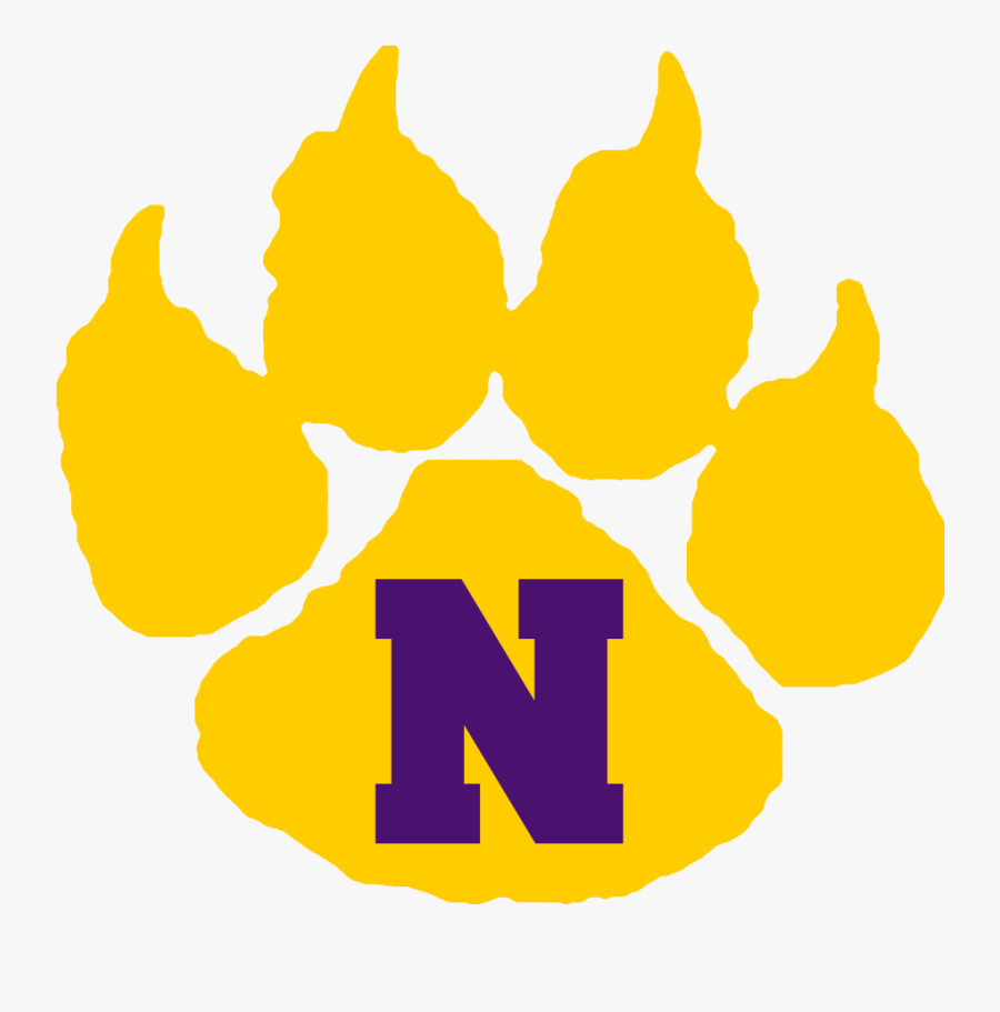Cub Paw Gold - Logo Nevada Middle School, Transparent Clipart