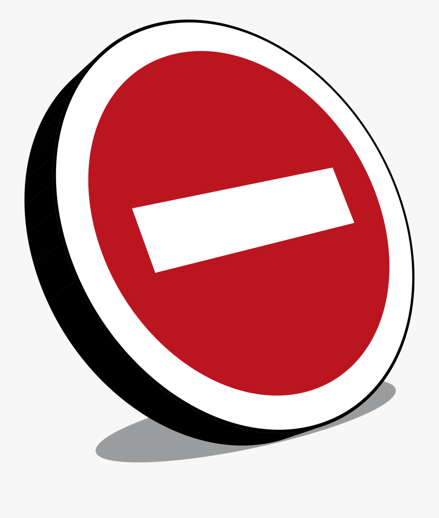 No Entry Sign, Panneau Sens Interdit - Interdid Png, Transparent Clipart