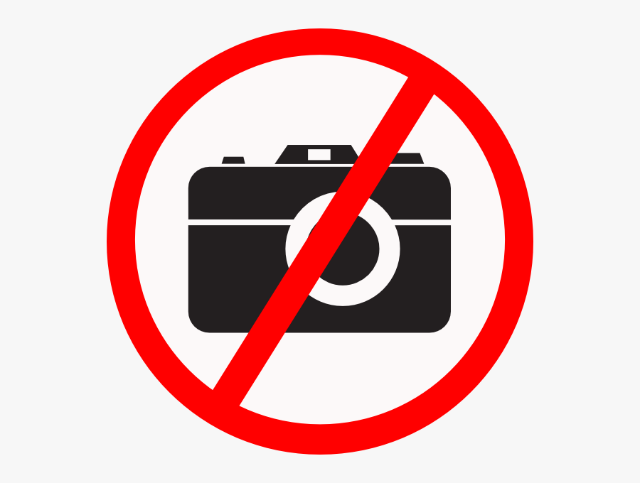 No Camera Sign Clipart - Transparent Png No Camera Png, Transparent Clipart