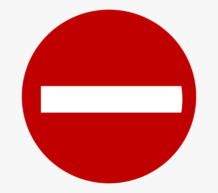 Wrong Way, Road Sign, Roadsign, Do Not Enter - Don T Enter Png, Transparent Clipart