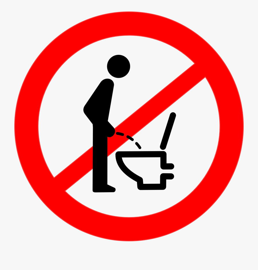 Area,brand,sign - No Peeing On The Floor, Transparent Clipart