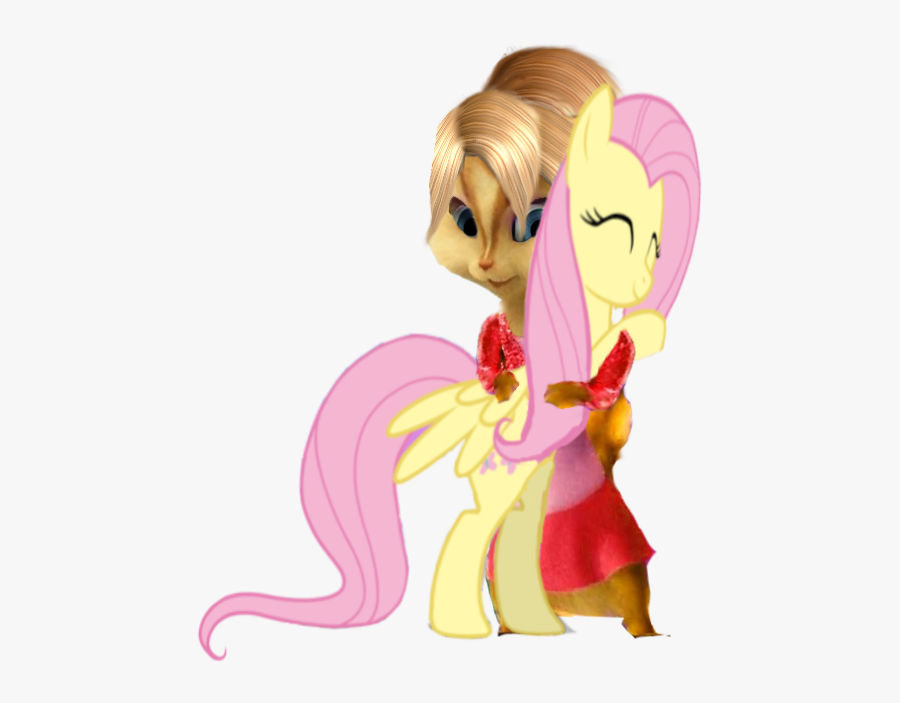 Freetoedit Flutterene Hugs ~ Mlp Aatc Fluttershy Charle - Cartoon, Transparent Clipart