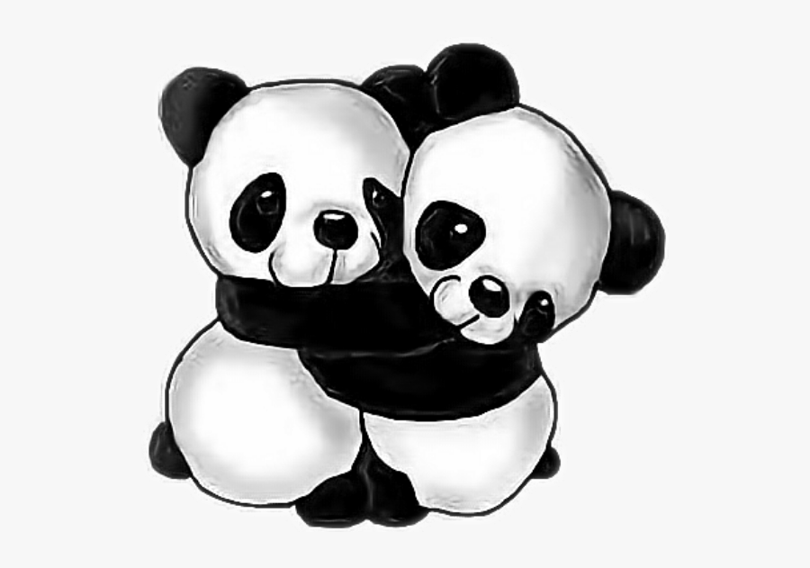 Transparent Hugs Clipart - Panda Friends, Transparent Clipart