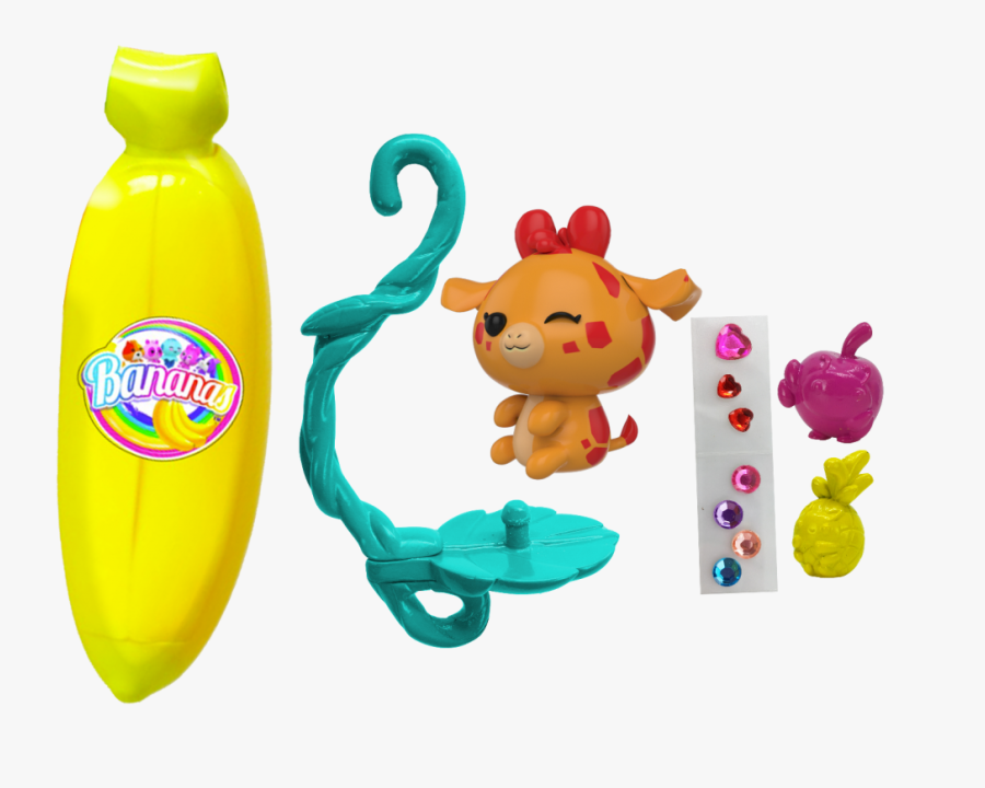 Transparent Peeled Banana Clipart - Bananas Toy, Transparent Clipart