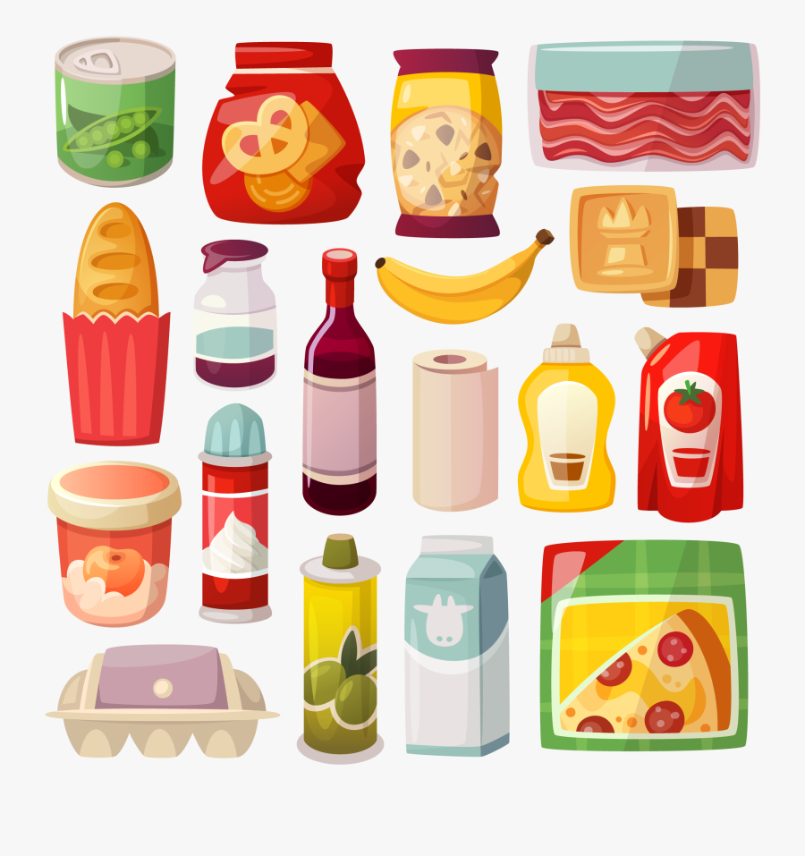 Toy Food Cliparts - Food Products Clipart, Transparent Clipart