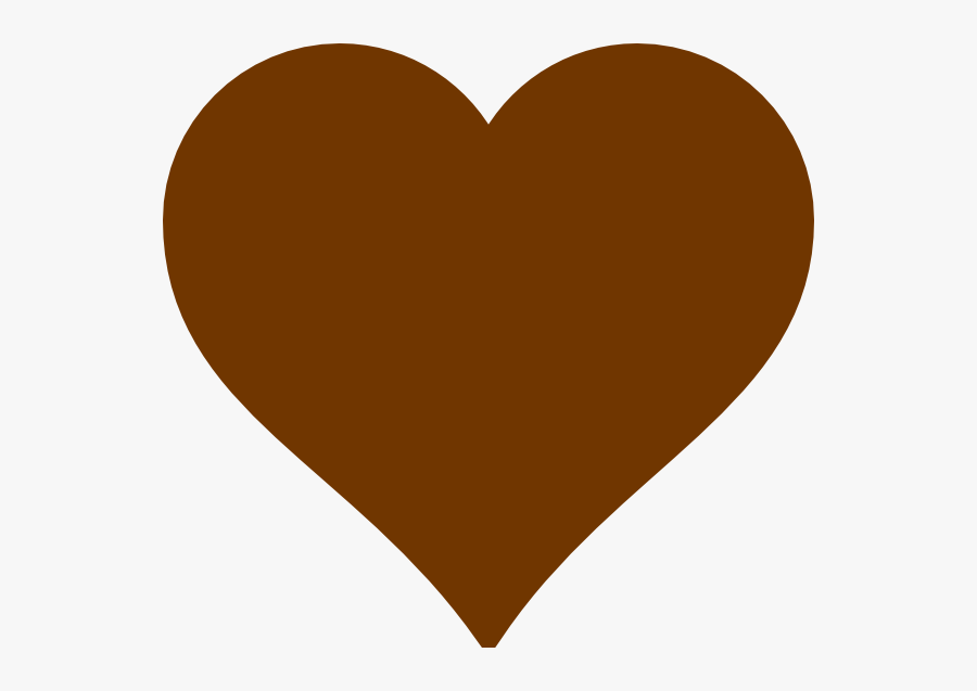 Brown Heart Clip Art At Clker - Brown Heart Clipart, Transparent Clipart