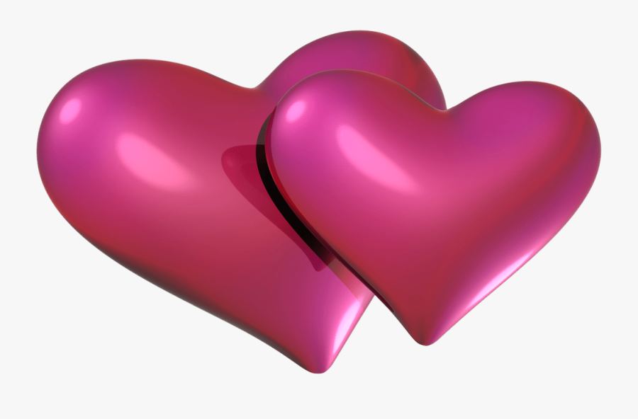 Red And Pink Hearts, Transparent Clipart
