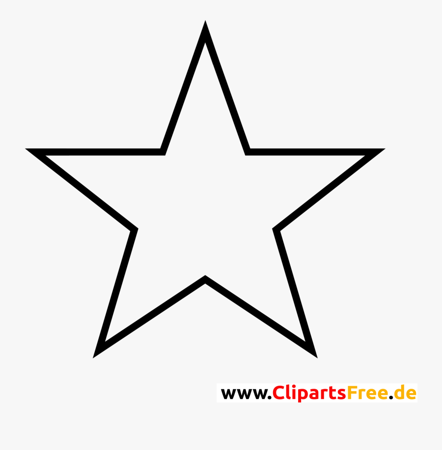 Clipart Stern - Silueta De Una Estrella, Transparent Clipart