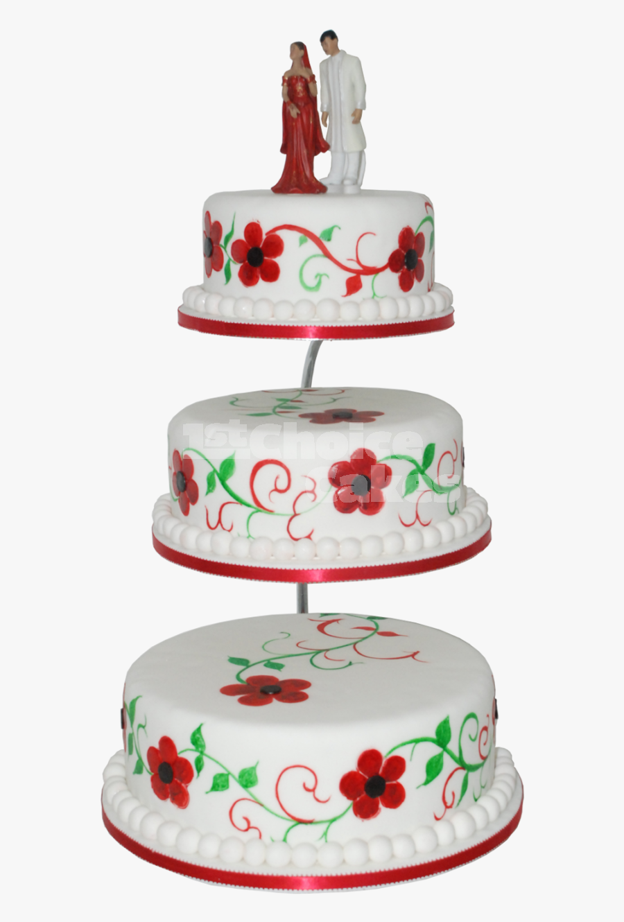 Wedding Cake Png - Red Wedding Cake Png, Transparent Clipart