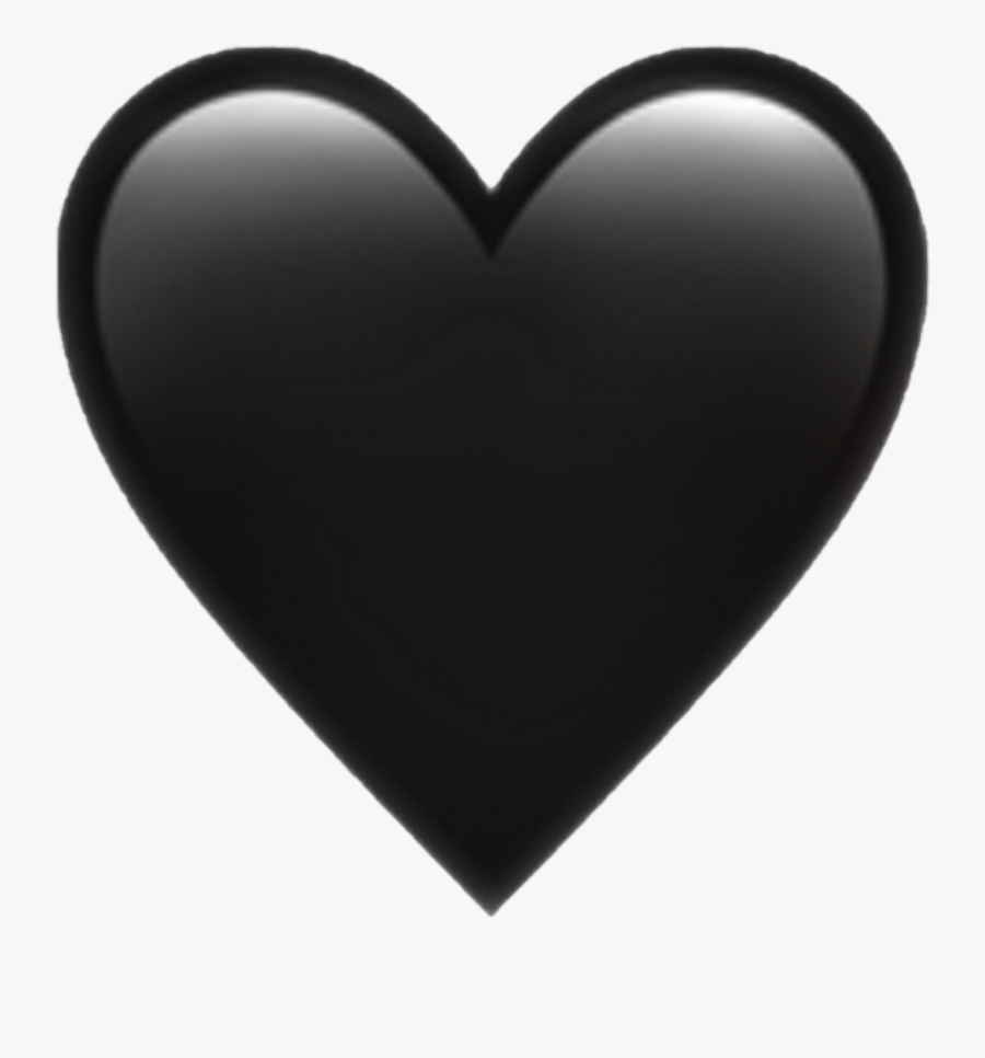 Black Heart Emoji Png Pictures And Cliparts Download - Iphone Hearts Emoji Png, Transparent Clipart