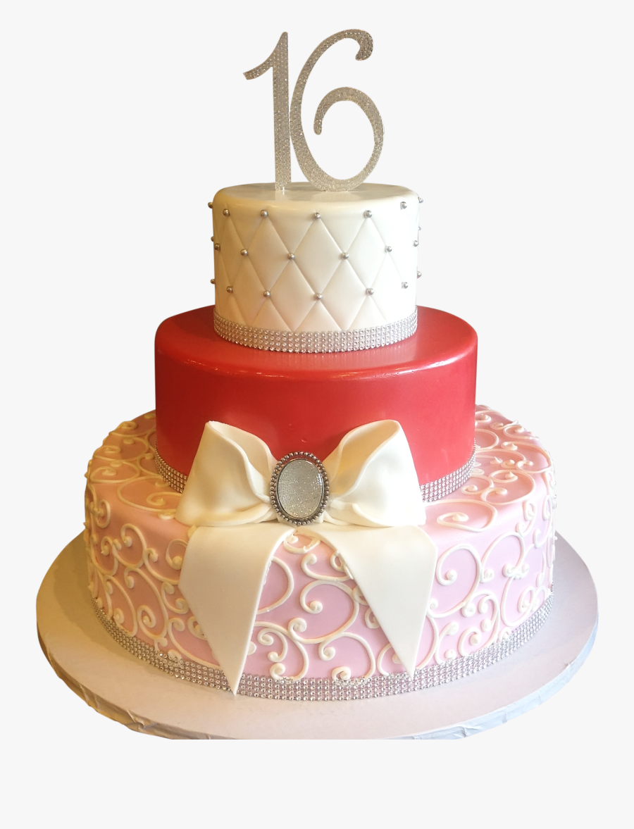Clip Art Elegant Birthday Cake - 16 Birthday Cake Png, Transparent Clipart