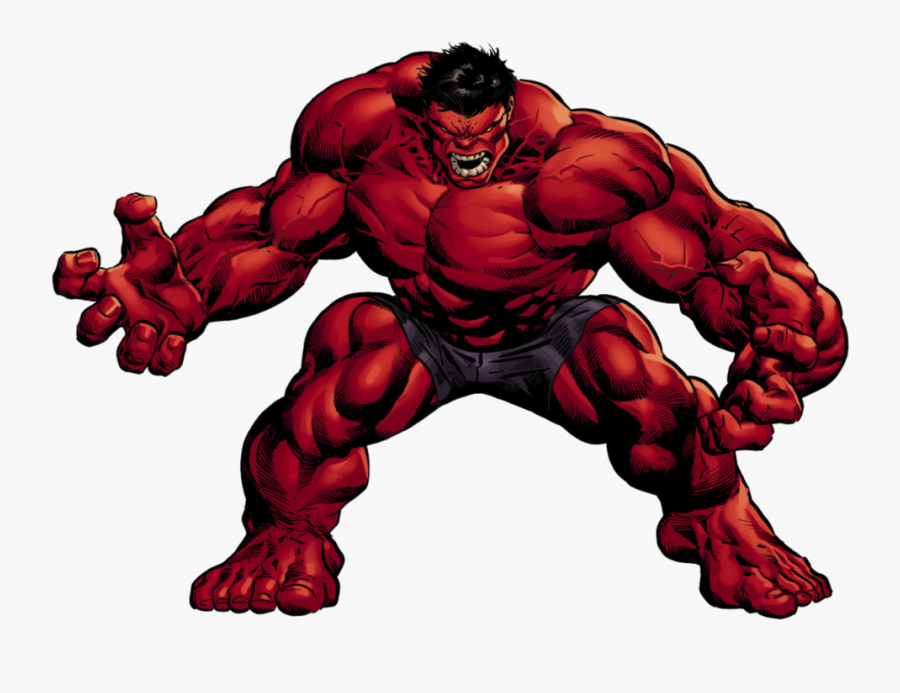 Marvel Vector Clipart Psd - Red Hulk Png, Transparent Clipart