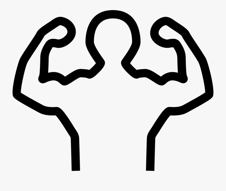 Png File Svg - Bodybuilder Logo Png Black And White, Transparent Clipart