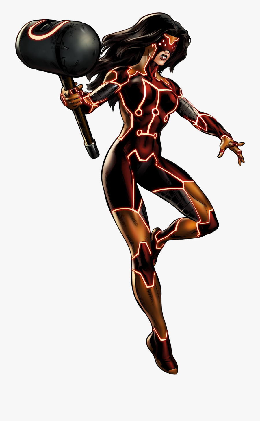 Spider Woman Clipart - Iron Woman Marvel Avengers Alliance, Transparent Clipart