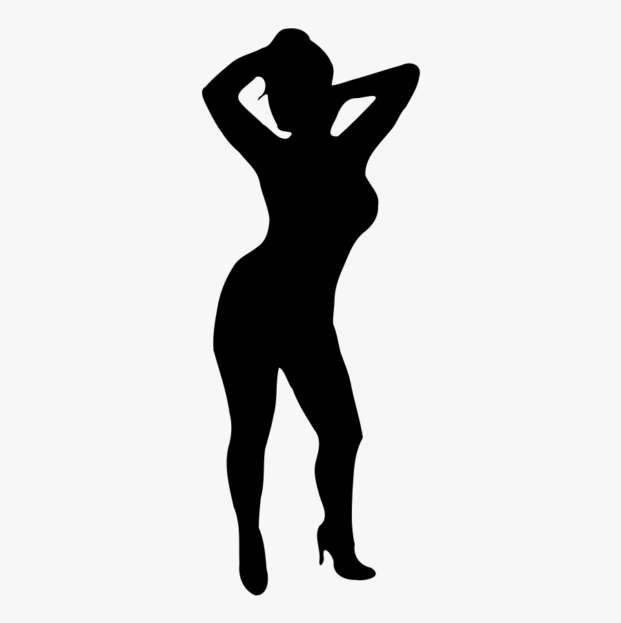 Silhouette Woman Female Clip Art - Dirty Fighter 2 Game, Transparent Clipart