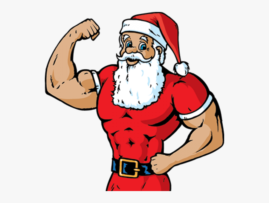 Clipart Santa Fitness - Santa Claus Fit Png, Transparent Clipart