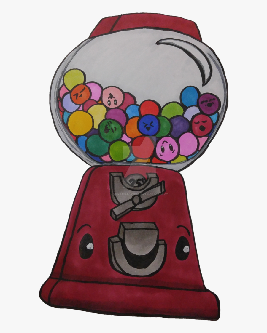 Happy Gumball Machine By Guiltypleasures - Cartoon, Transparent Clipart