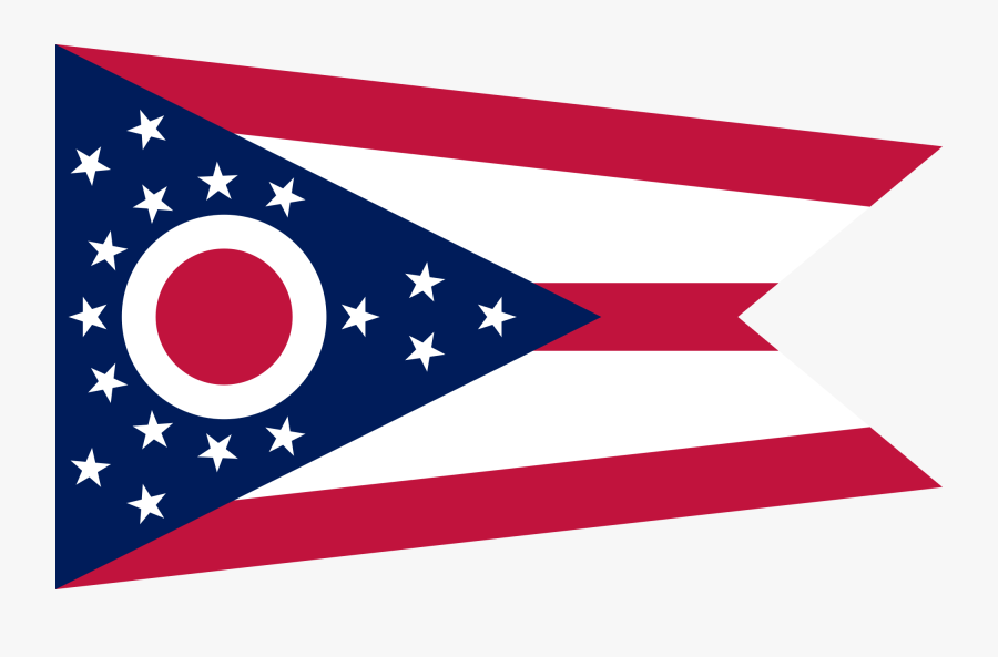 Flag Of Ohio - Ohio Flag, Transparent Clipart