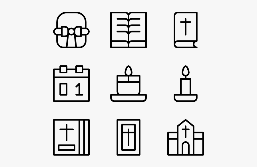 All Saints Day - Programming Icon Vector, Transparent Clipart